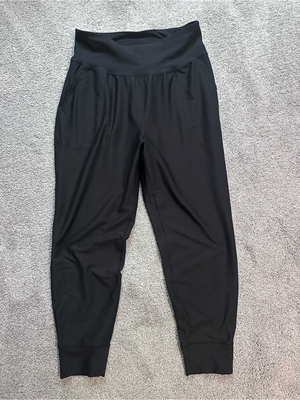 Old Navy Black Women's Jogger Pants with Pull-On Waist